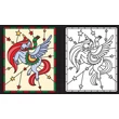 Kép 4/4 - CHRISTMAS STAINED GLASS COLOURING