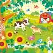 Kép 5/8 - BOOK AND 3 JIGSAWS: ON THE FARM