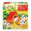 Kép 1/8 - BOOK AND 3 JIGSAWS: ON THE FARM