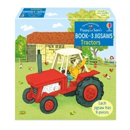 POPPY AND SAM'S BOOK AND 3 JIGSAWS: TRACTORS