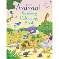 ANIMAL STICKER AND COLOURING BOOK
