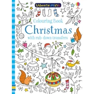 COLOURING BOOK CHRISTMAS WITH RUB-DOWN TRANSFERS (USBORNE MINIS)