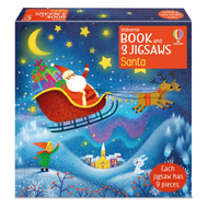 Usborne Book and 3 Jigsaws: Santa