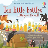 LITTLE BOARD BOOKS - TEN LITTLE BOTTLES SITTING ON THE WALL