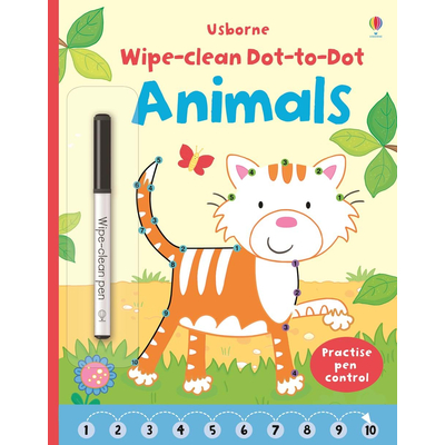Wipe-clean Dot-to-Dot Animals