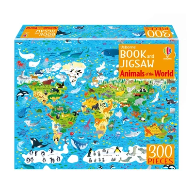USBORNE BOOK AND JIGSAW - ANIMALS OF THE WORLD
