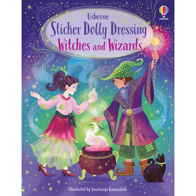 STICKER DOLLY DRESSING-WITCHES AND WIZARDS