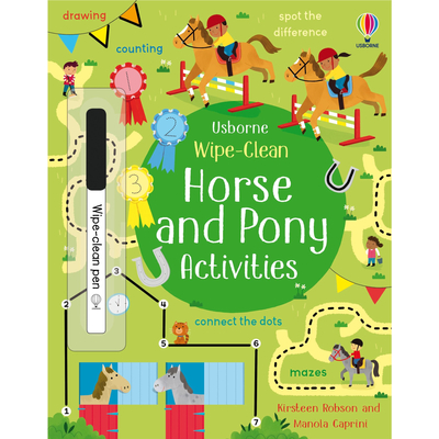 HORSE & PONY ACTIVITIES WIPE-CLEAN