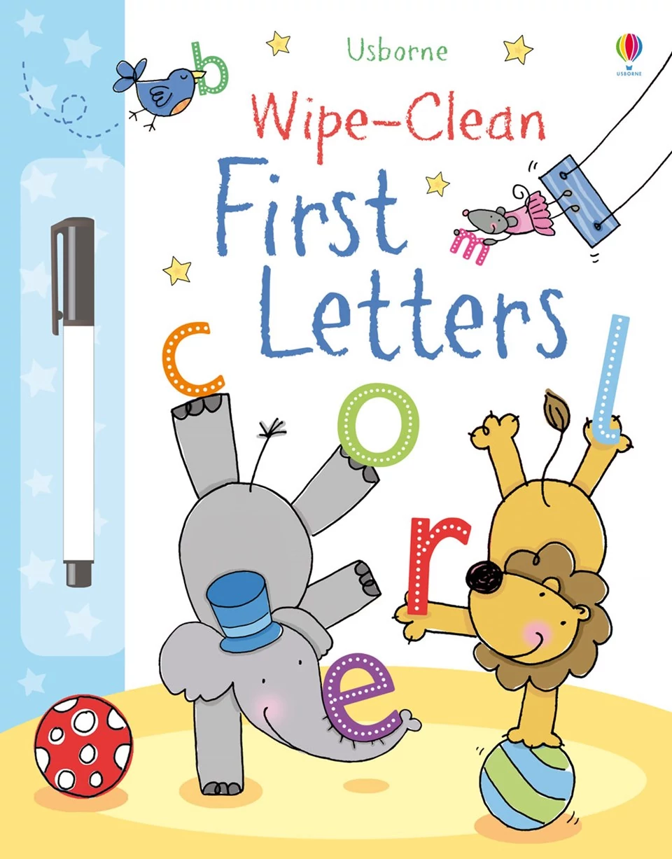 WIPE-CLEAN FIRST LETTERS