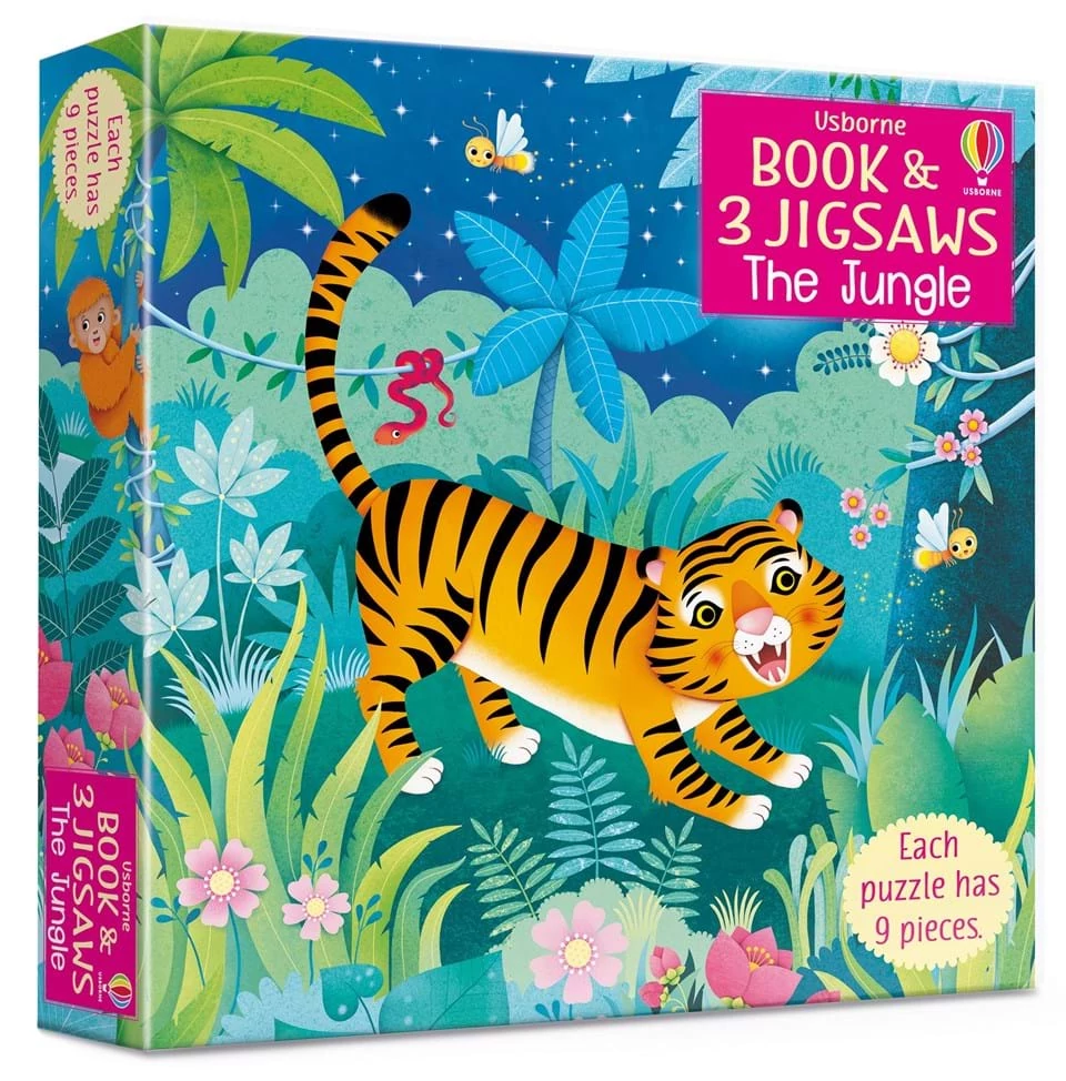 BOOK AND JIGSAW - THE JUNGLE