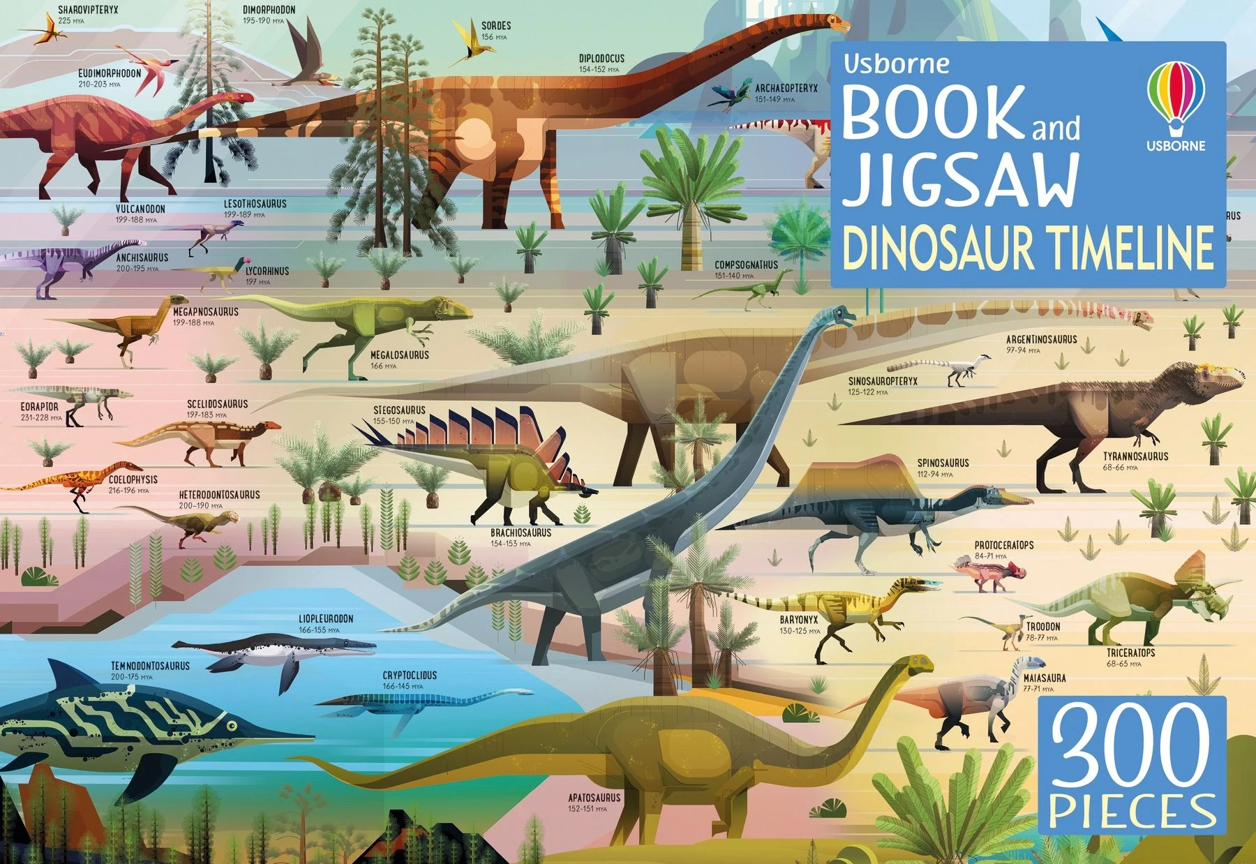 DINOSAUR TIMELINE BOOK AND JIGSAW